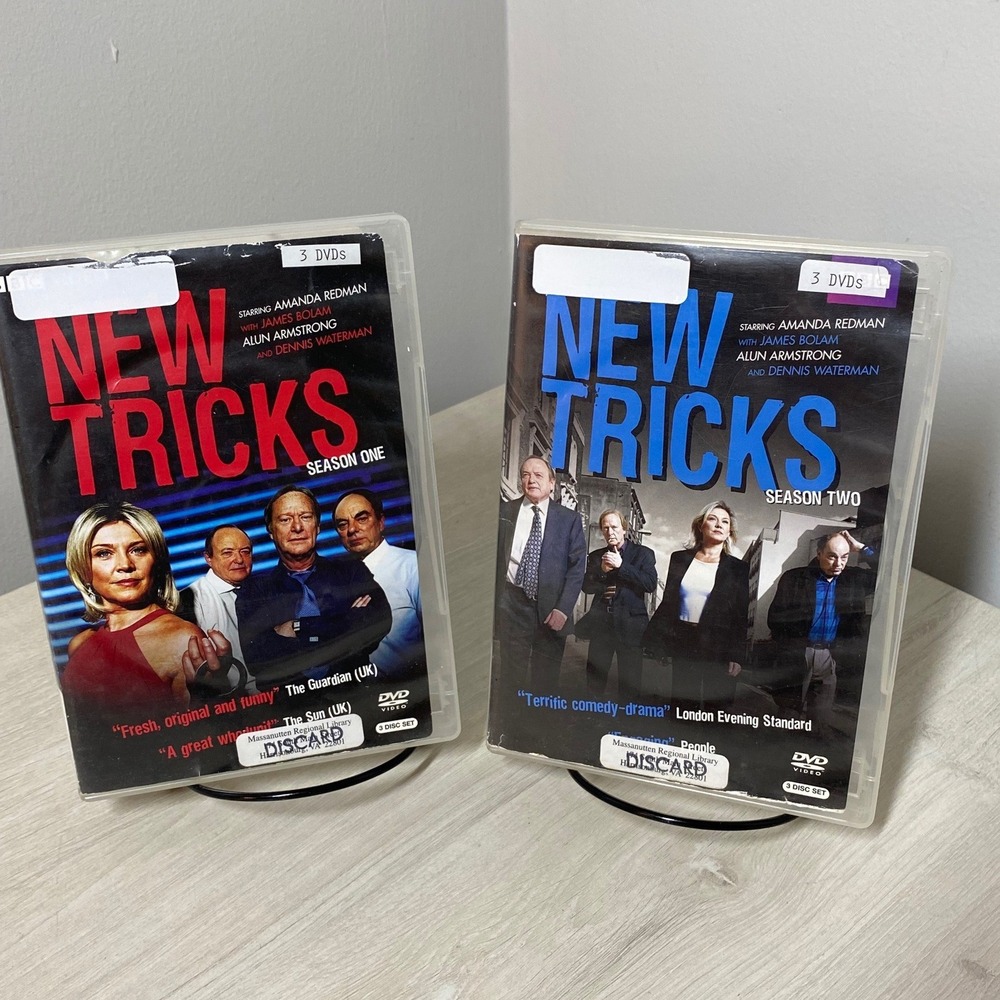 New Tricks Season 1 & 2 DVD Set BBC Crime Drama Amanda Redman 6-Disc ExLibrary